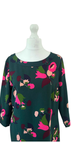 Boden Green Floral Dress