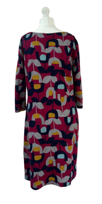 WhiteStuff Deep Pink Dress with Abstract Floral